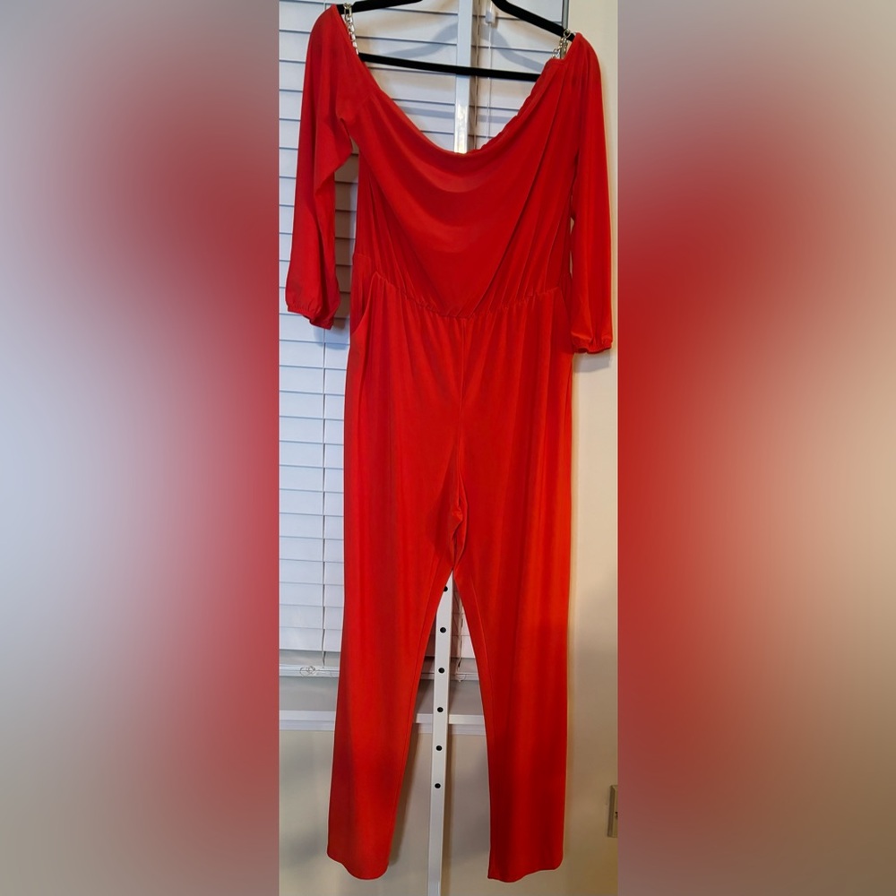 NY Collection Jumpsuit with Pockets -Size Petite Large